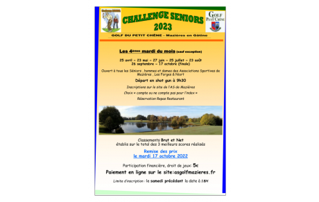 Challenge Séniors 2023